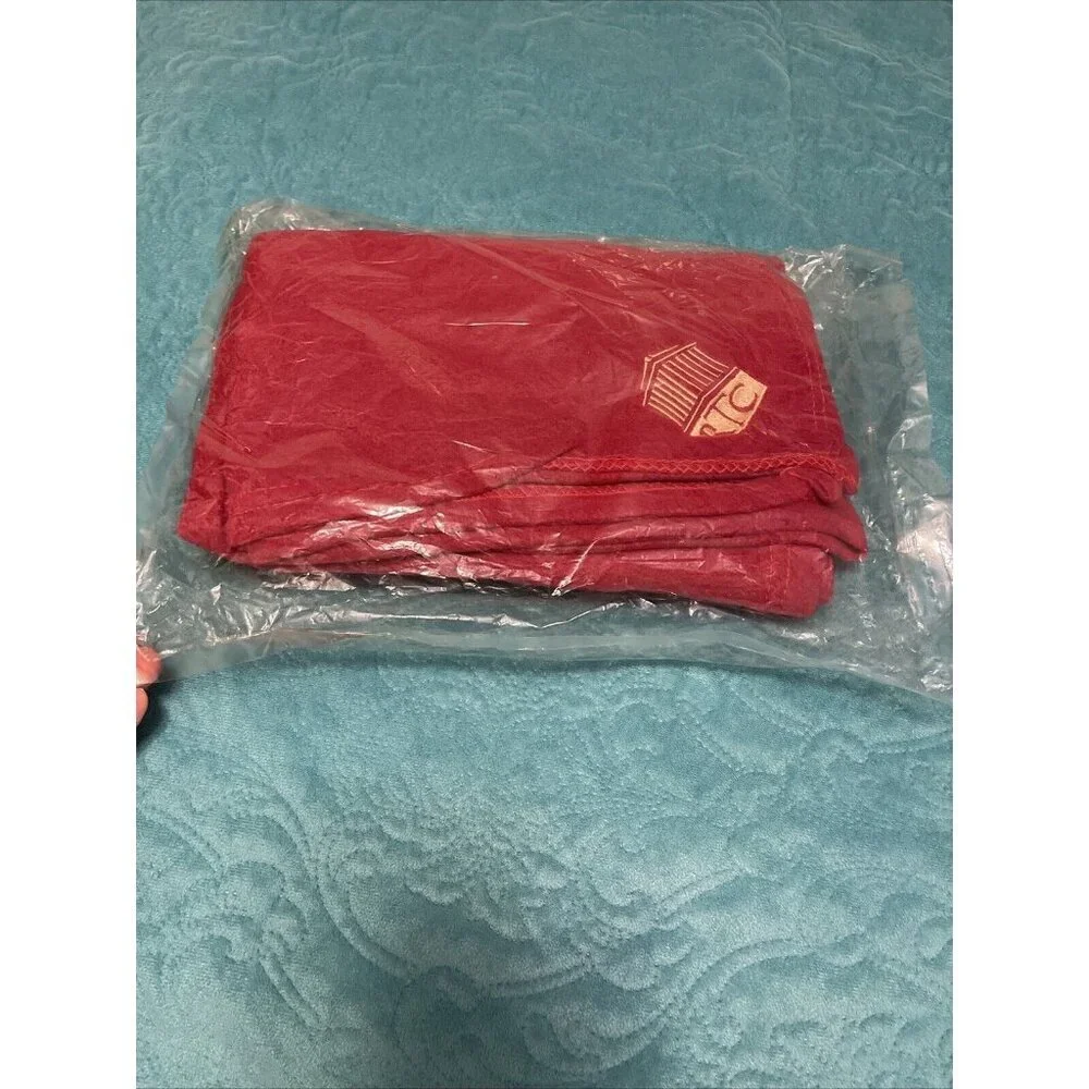 Brick Red  Stadium Throw Emblem RTC In Gold Unopened. No‎ Size Information.